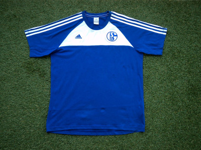 2012-2013 Σάλκε Adidas t-shirt - Large