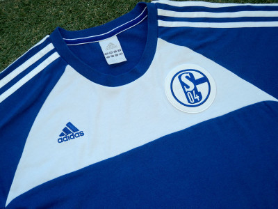 2012-2013 Σάλκε Adidas t-shirt - Large